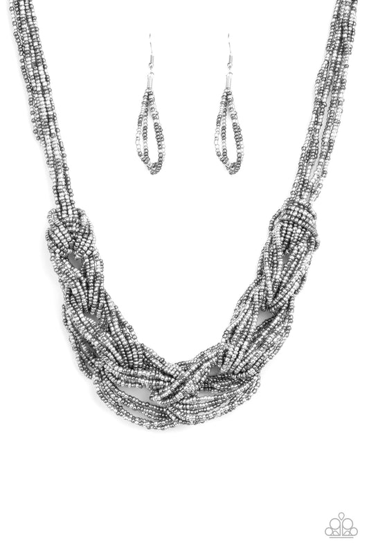 Paparazzi Necklace - City Catwalk - Silver