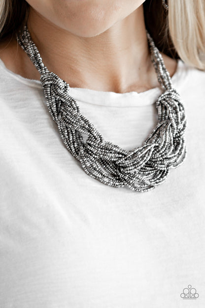 Paparazzi Necklace - City Catwalk - Silver