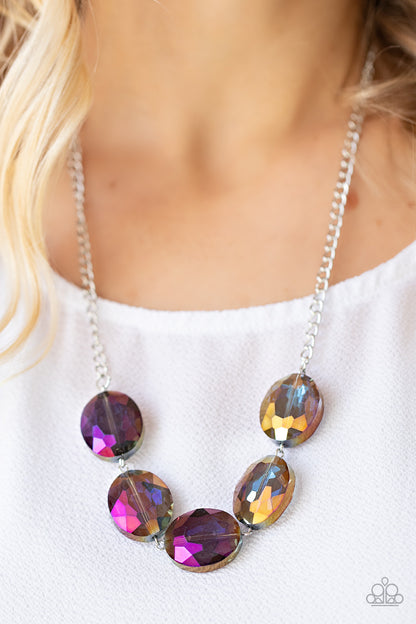 Paparazzi Necklace - Cosmic Closeup - Purple