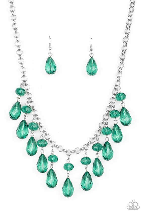 Paparazzi Necklace - Crystal Enchantment - Green