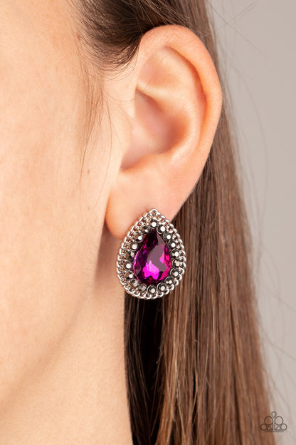 Paparazzi Earrings - Debutante Debut - Pink