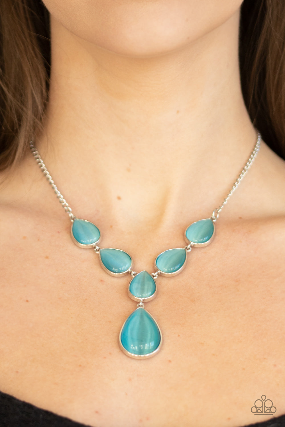 Paparazzi Necklace - Dewy Decadence - Blue