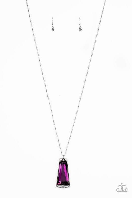 Paparazzi Necklace - Empire State Elegance - Purple