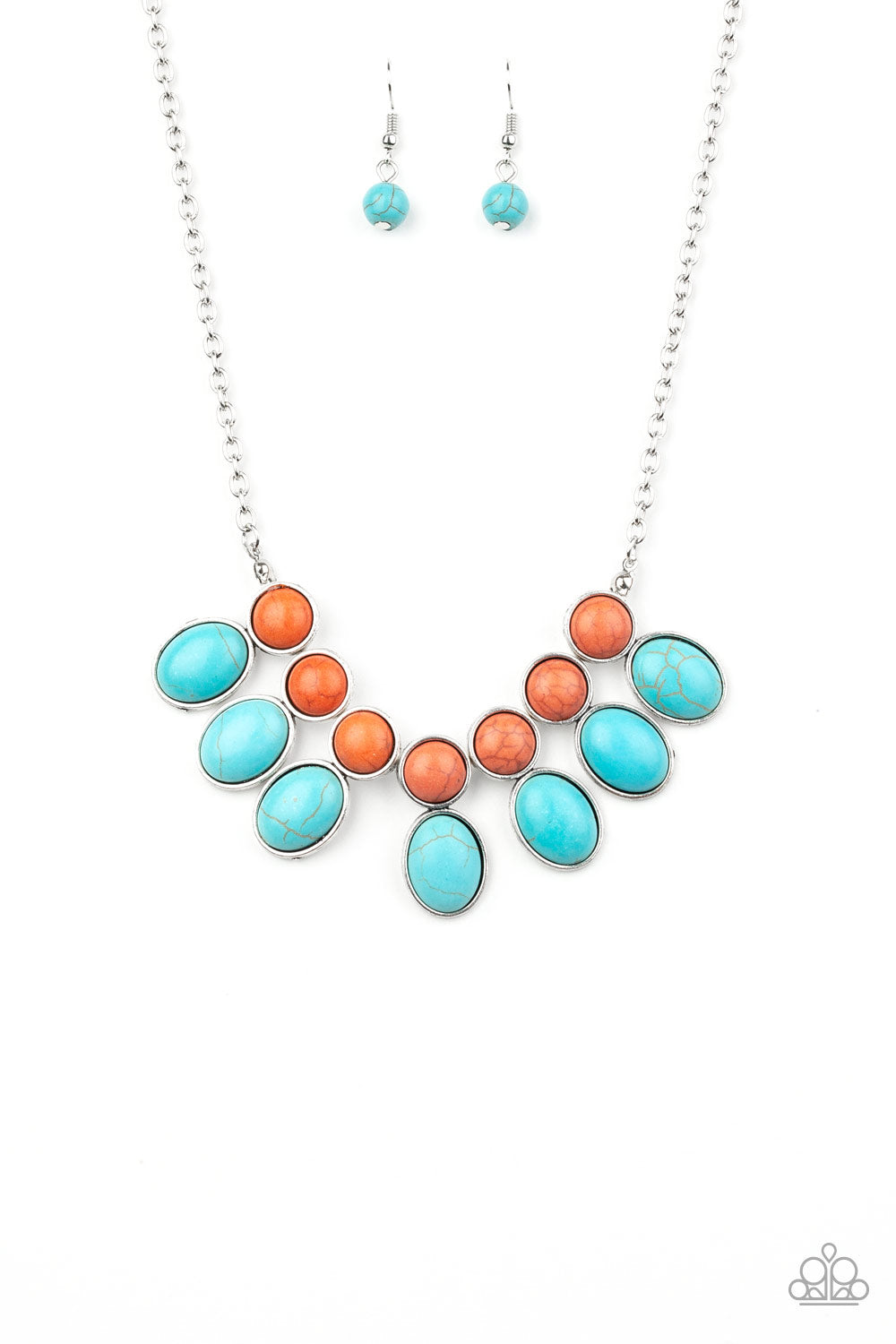 Paparazzi Necklace - Environmental Impact - Blue