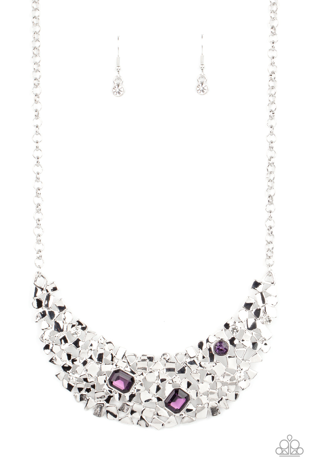 Paparazzi Necklace - Fabulously Fragmented - Purple