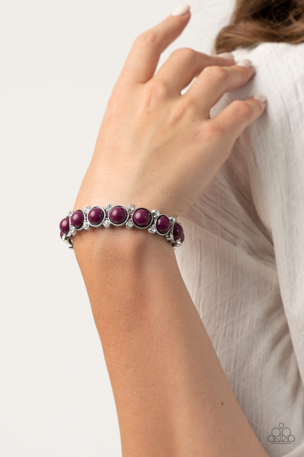 Paparazzi Bracelet - Flamboyantly Fruity - Purple