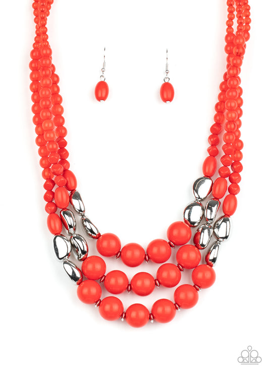 Paparazzi Necklace - Flamingo Flamboyance - Red