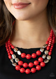 Paparazzi Necklace - Flamingo Flamboyance - Red