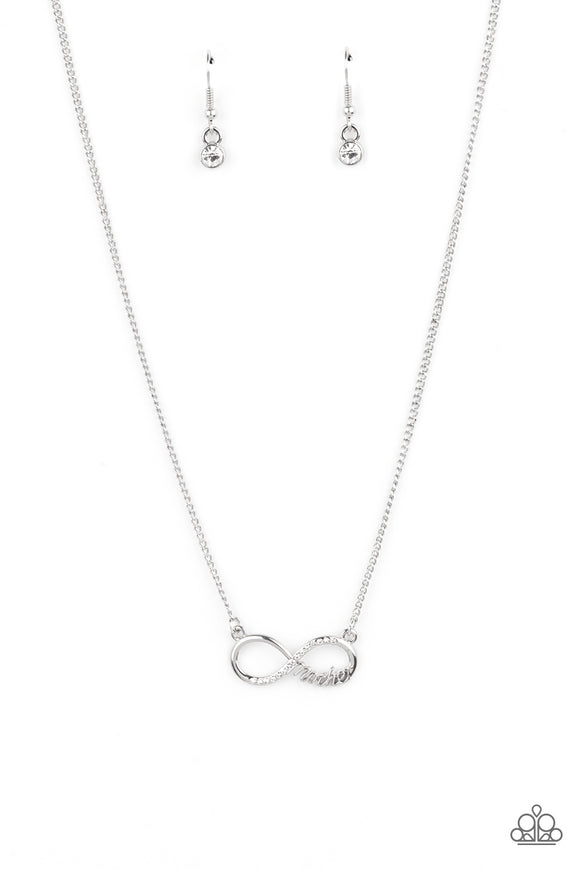 Paparazzi Necklace - Forever Your Mom - White