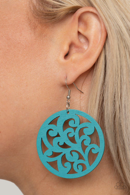 Paparazzi Earrings - Fresh Off The Vine - Blue