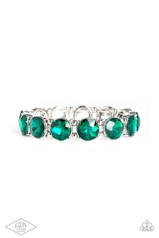 Paparazzi Bracelet - Glitzy Glamorous - Green