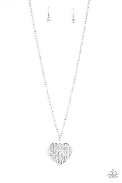 Paparazzi Necklace - Have to Learn the HEART Way - Silver