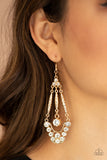 Paparazzi Earrings - High-Ranking Radiance - Gold
