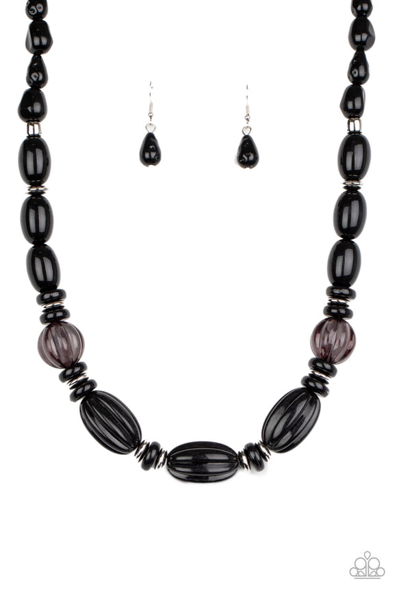 Paparazzi Necklace - High Alert - Black