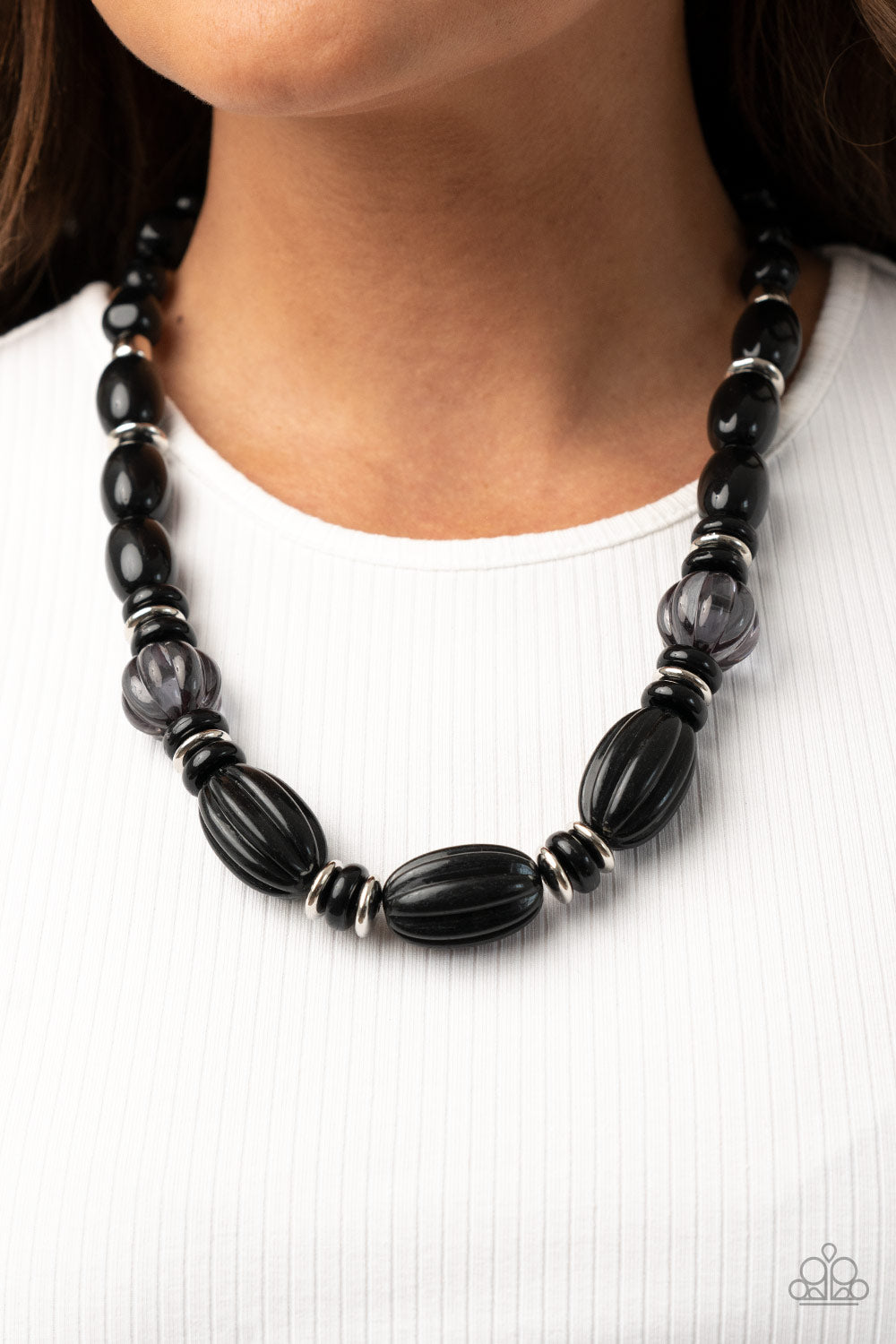 Paparazzi Necklace - High Alert - Black