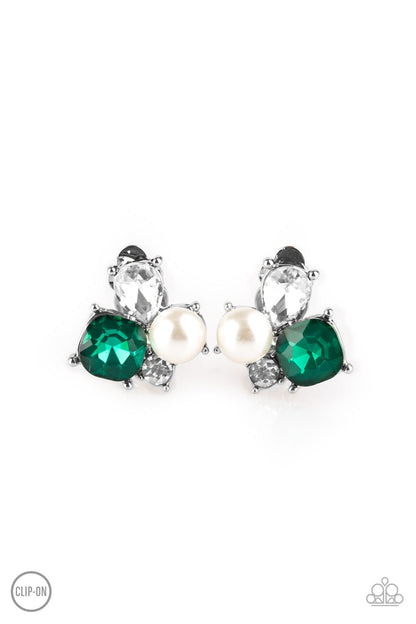 Paparazzi Earrings - Highly High-Class - Green