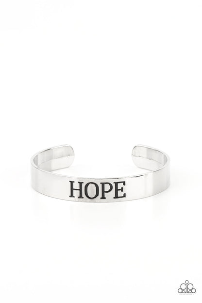 Paparazzi Bracelet - Hope Makes The World Go Round - Silver