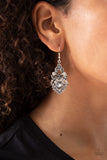 Paparazzi Earrings - Ice Castle Couture - Silver