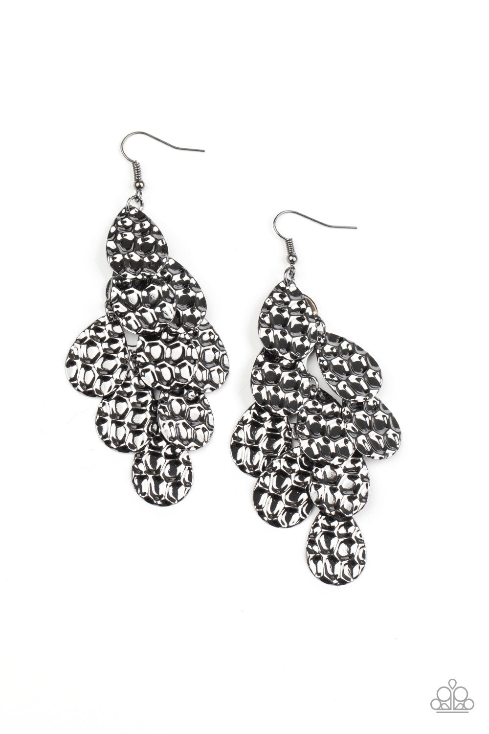 Paparazzi Earrings - Instant Incandescence - Black