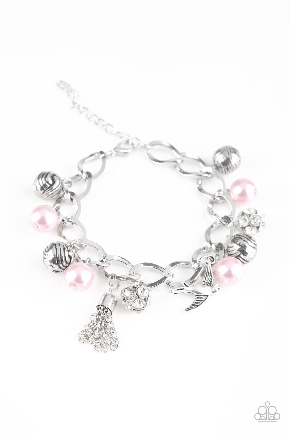 Paparazzi Bracelet - Lady Love Dove - Pink