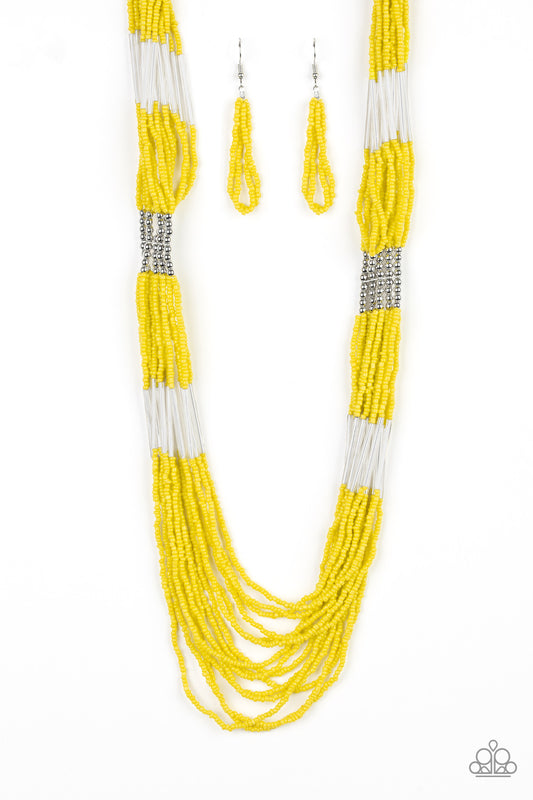 Paparazzi Necklace - Let It BEAD - Yellow