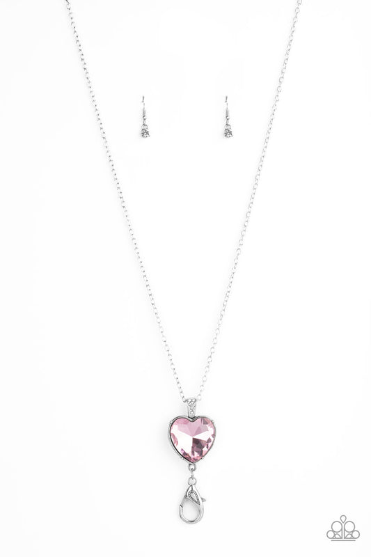 Paparazzi Necklace - Lovely Luminosity - Pink