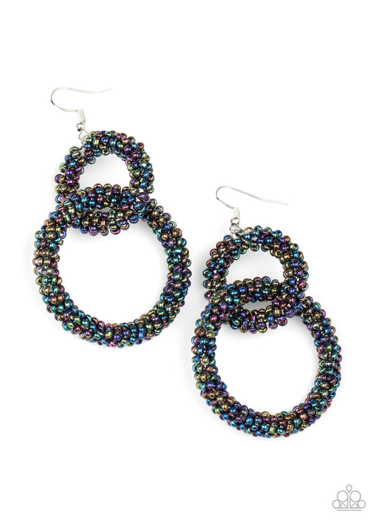 Paparazzi Earrings - Luck BEAD a Lady - Multi