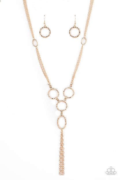 Paparazzi Necklace - Metro Mechanics - Gold