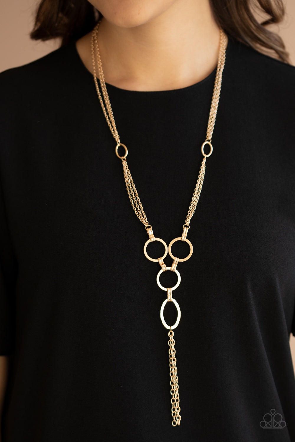 Paparazzi Necklace - Metro Mechanics - Gold