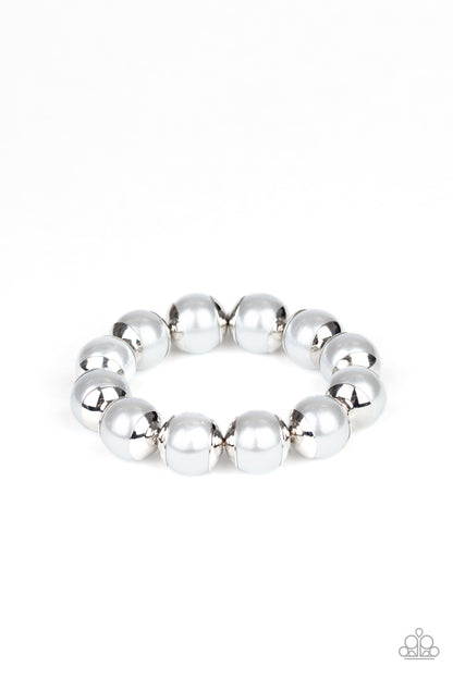 Paparazzi Bracelet - One Woman Show-STOPPER - Silver