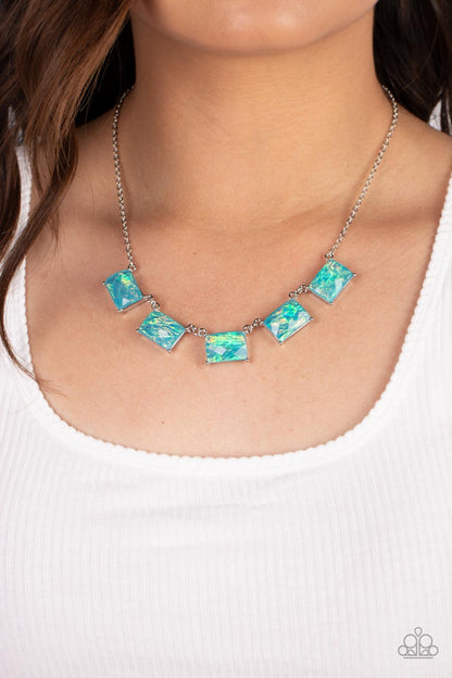 Paparazzi Necklace - Opalescent Oblivion - Blue