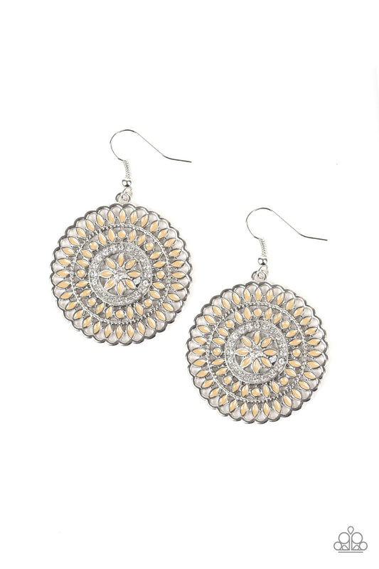 Paparazzi Earrings - PINWHEEL and Deal - Brown