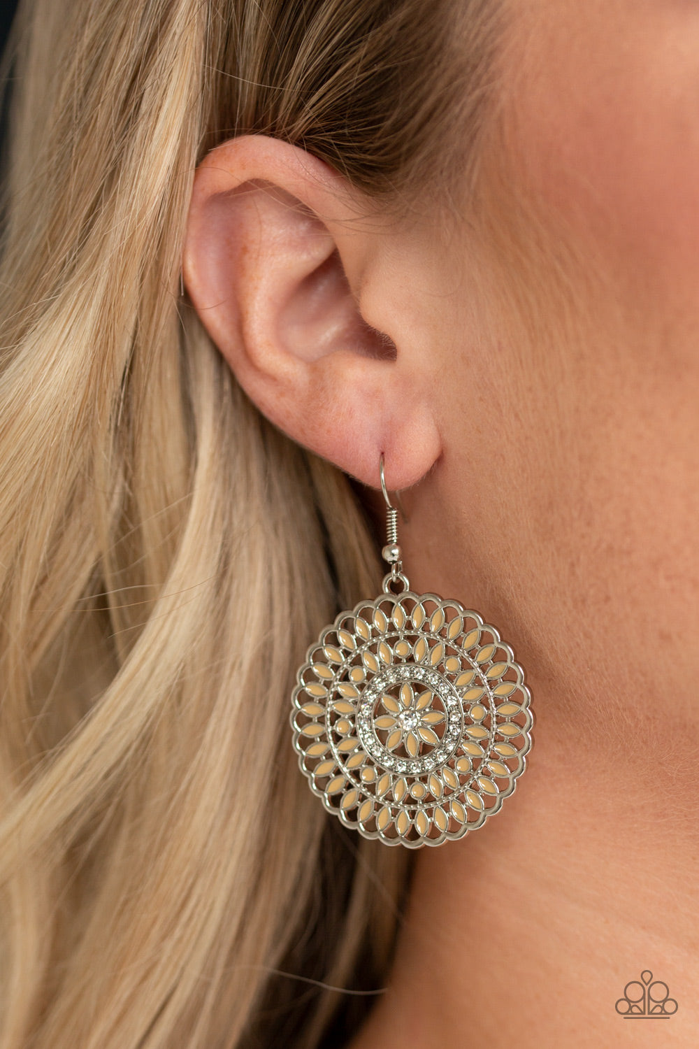 Paparazzi Earrings - PINWHEEL and Deal - Brown