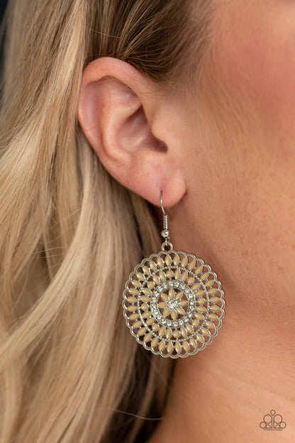 Paparazzi Earrings - PINWHEEL and Deal - Brown