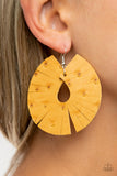 Paparazzi Earrings - Palm Islands - Yellow