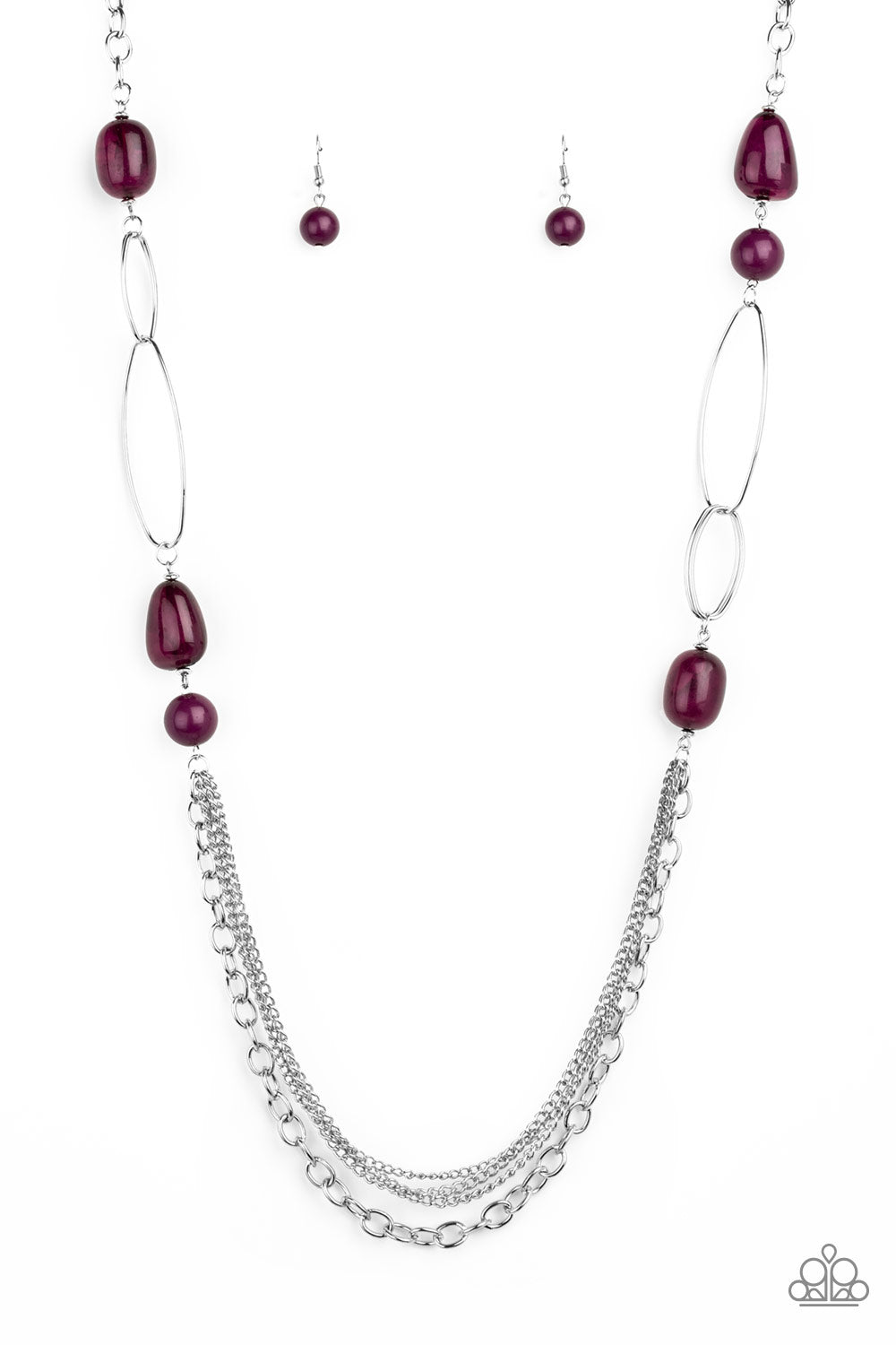 Paparazzi Necklace - Pleasant Promenade - Purple