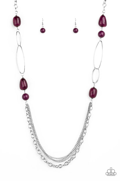 Paparazzi Necklace - Pleasant Promenade - Purple