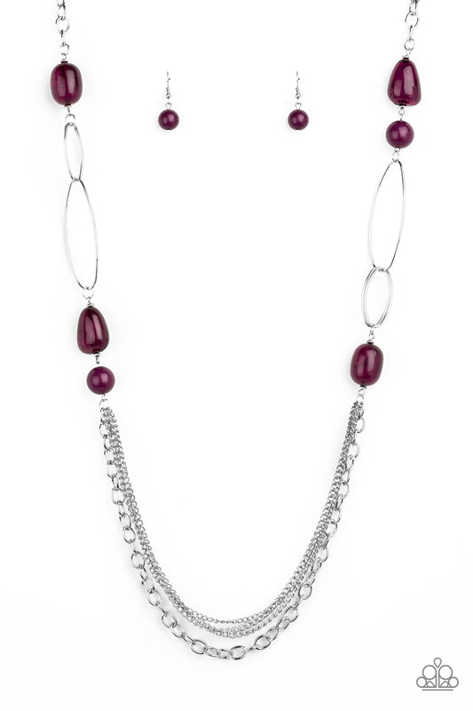 Paparazzi Necklace - Pleasant Promenade - Purple