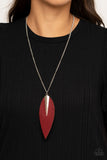 Paparazzi Necklace - Quill Quest - Red