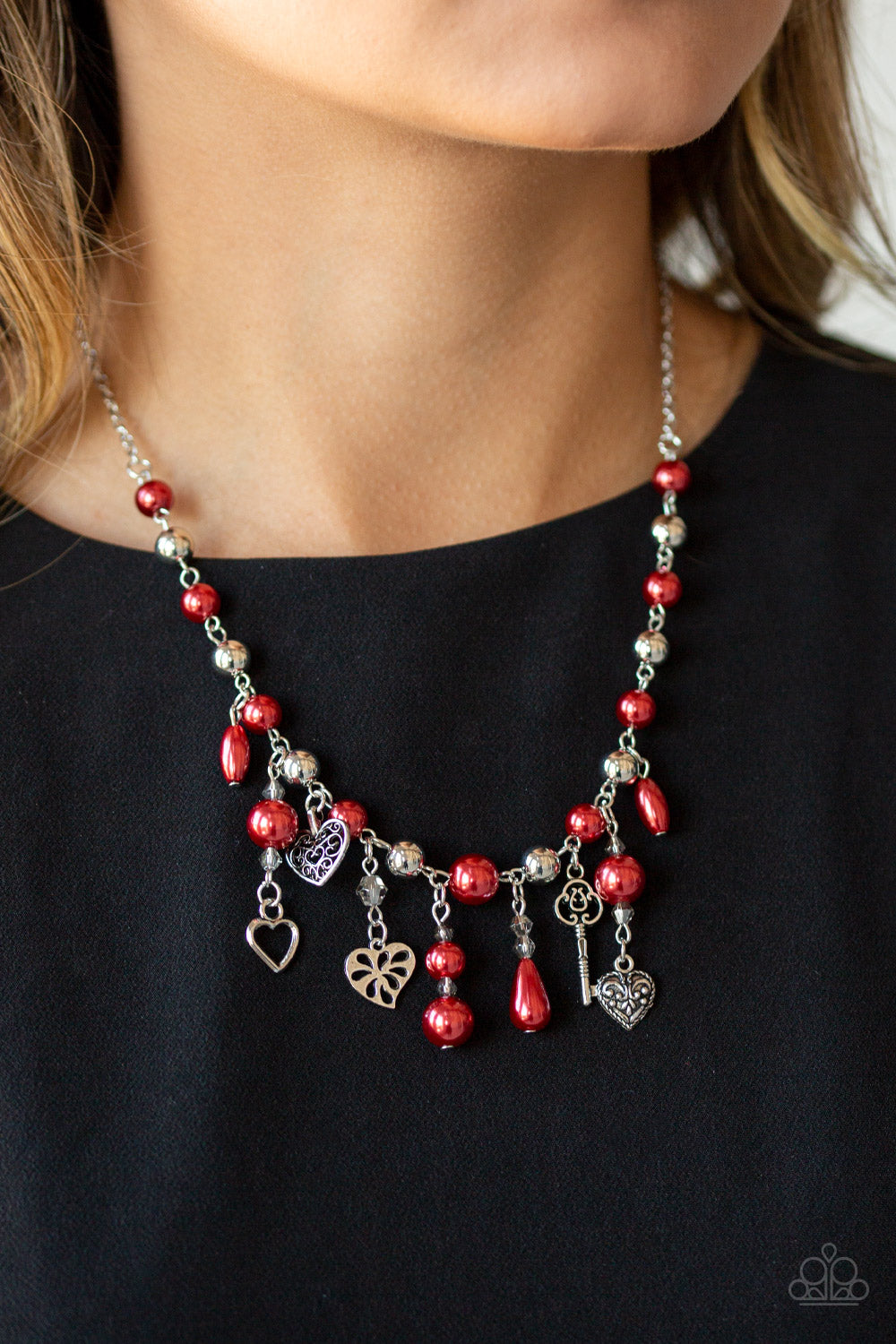 Paparazzi Necklace - Renaissance Romance - Red