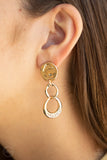 Paparazzi Earrings - Reshaping Refinement - Gold