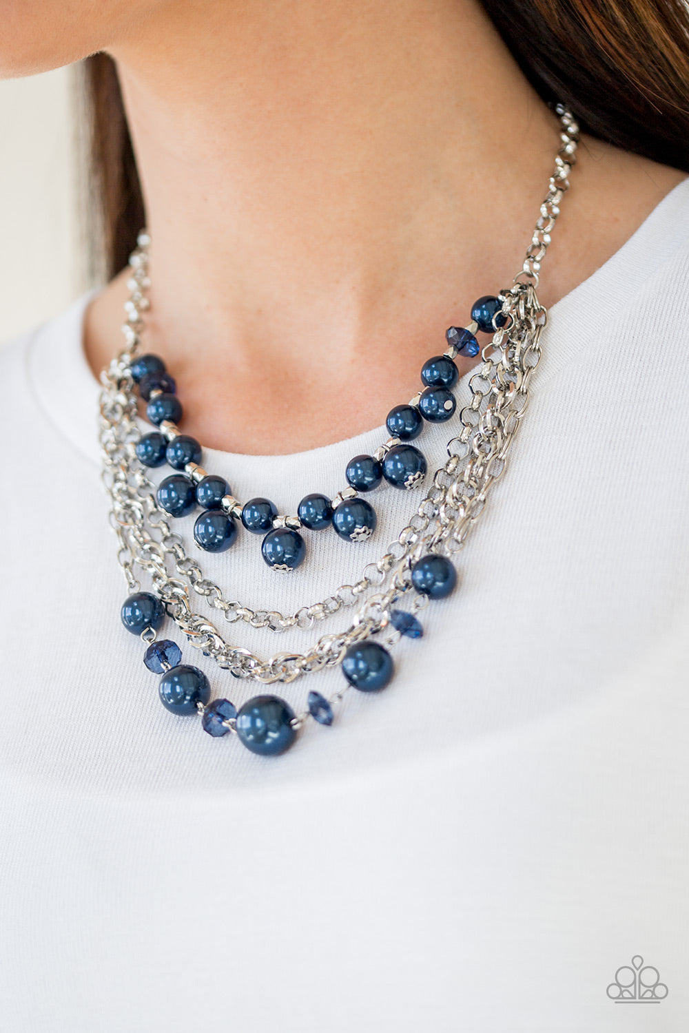 Paparazzi Necklace - Rockin Rockette - Blue