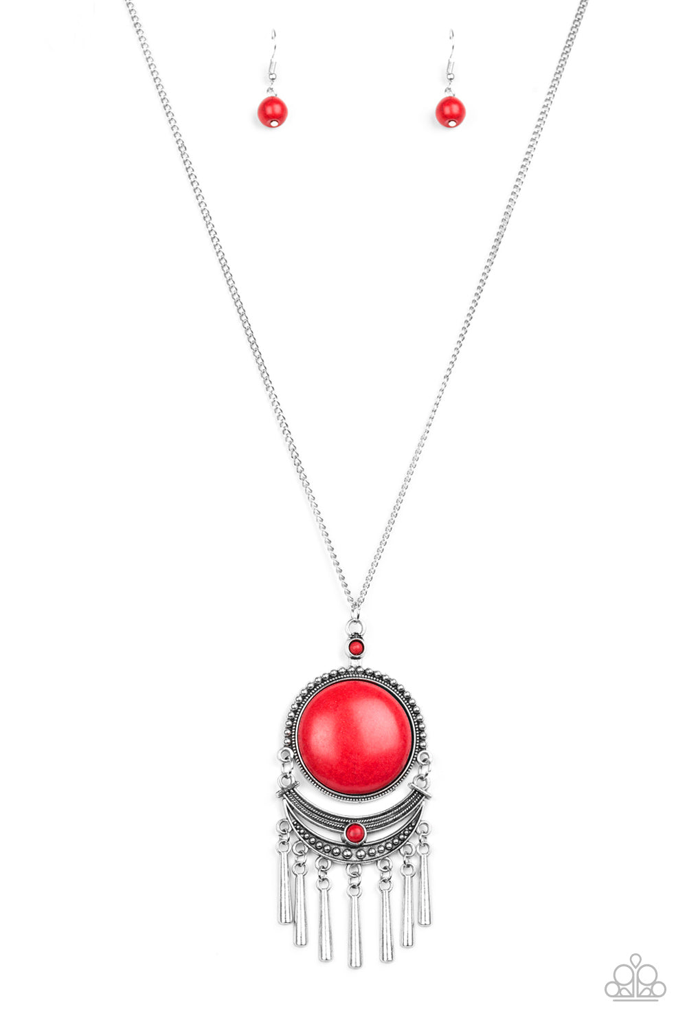 Paparazzi Necklace - Rural Rustler - Red