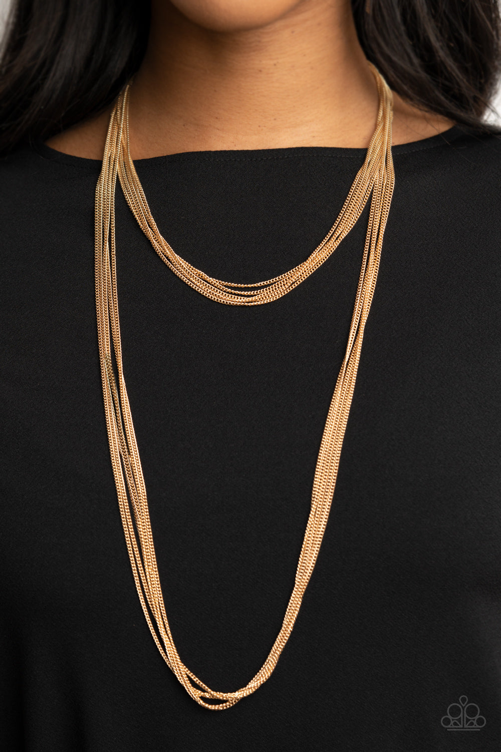 Paparazzi Necklace - Save Your TIERS - Gold