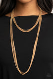Paparazzi Necklace - Save Your TIERS - Gold