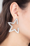 Paparazzi Earrings - Star Player - Silver