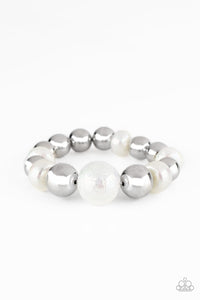 Paparazzi Bracelet - Starstruck Shimmer - White