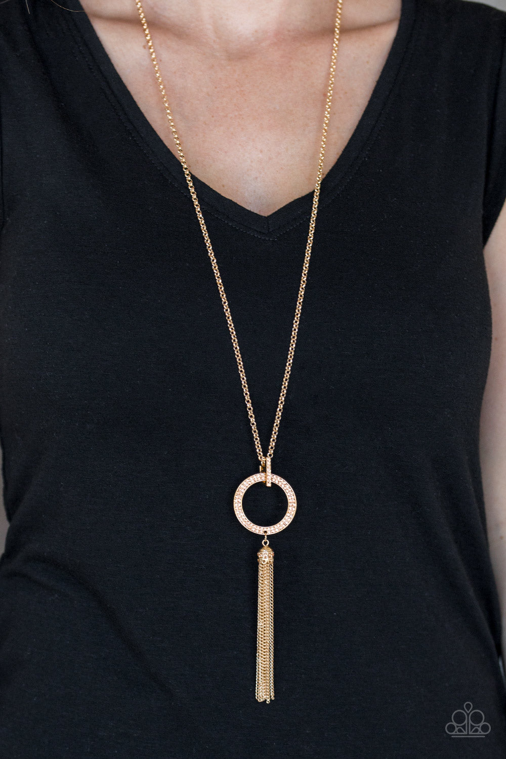 Paparazzi Necklace - Straight To The Top - Gold