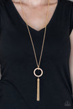 Paparazzi Necklace - Straight To The Top - Gold