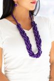 Paparazzi Necklace - Tahiti Tropic - Purple